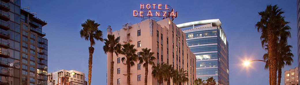 Hotel architecture in an urban California setting